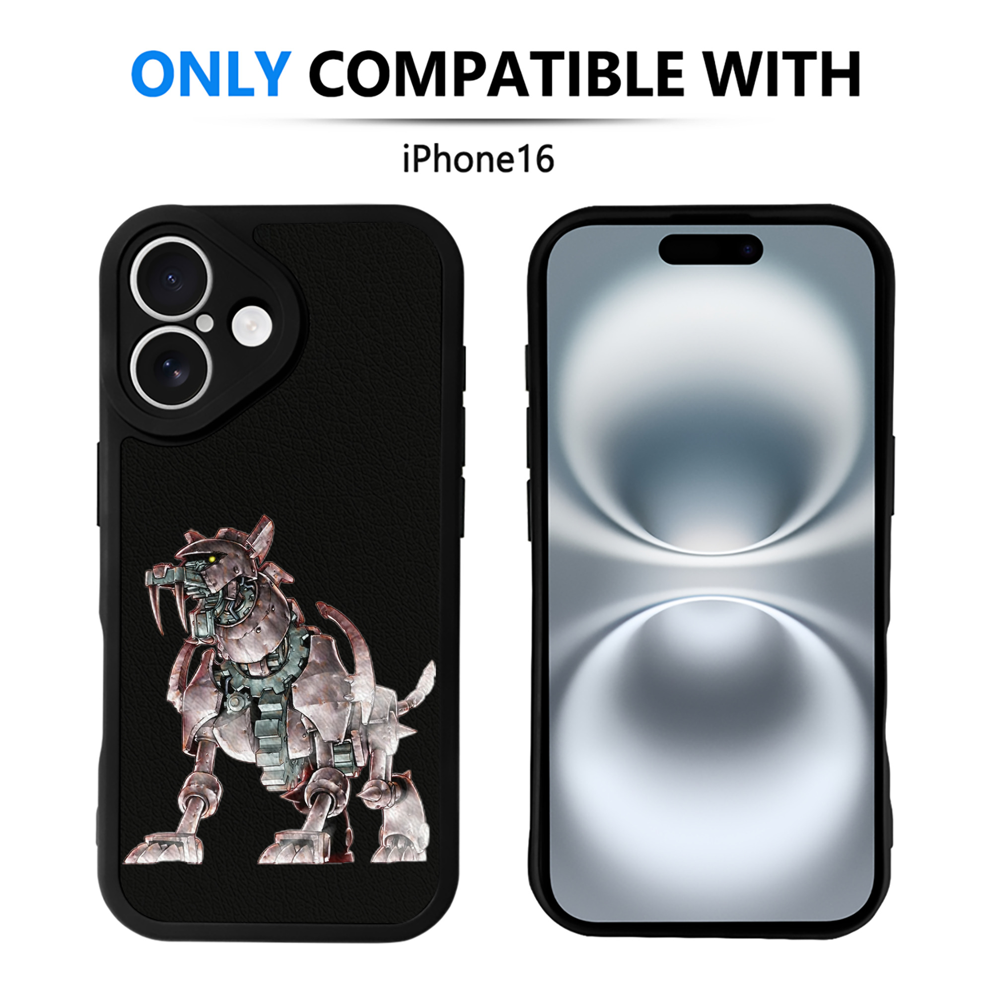 （画像用） 遊☆戯☆王 Yu-Gi-Oh! 【iPhone 16シリーズ対応】シリコンスマホケース（レザー調） 材質：シリコン
